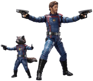 Banpresto Фигурка S.H.Figuarts Guardians of the Galaxy: Vol. 3 Star Lord & Rocket Raccoon по мотивам фильма "Стражи Галактики. Часть 3". 15 см 2 шт