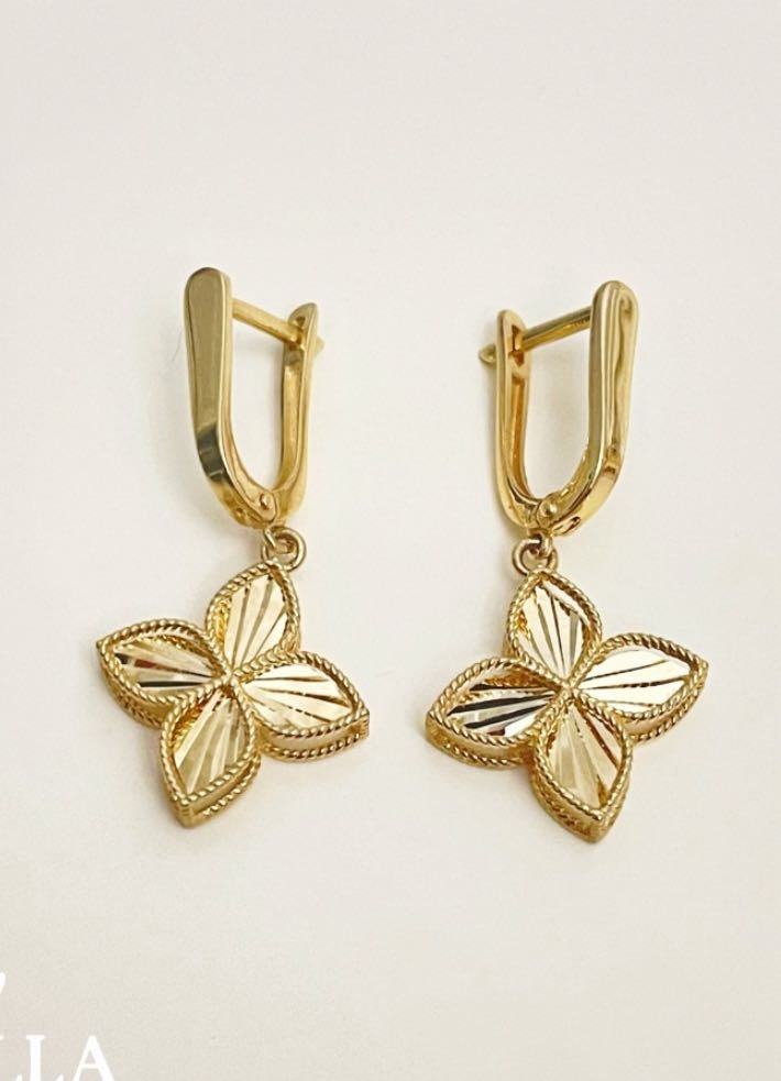 Серьги GOLD ZAMIRA Gold0420 вес 3.51 г золото, без вставок