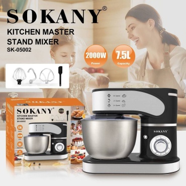 Тестомес SOKANY SK-05002 серебристый