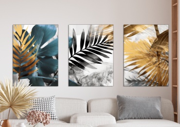Room Art KZ модульная картина Модульная картина с листьями 180x90 см