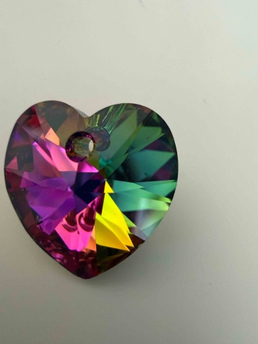 Подвеска латунь, кристаллы Swarovski