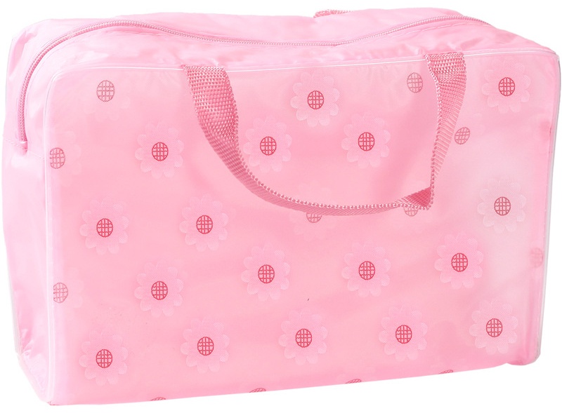 TEXTURA косметичка пластик розовый 15X20 см