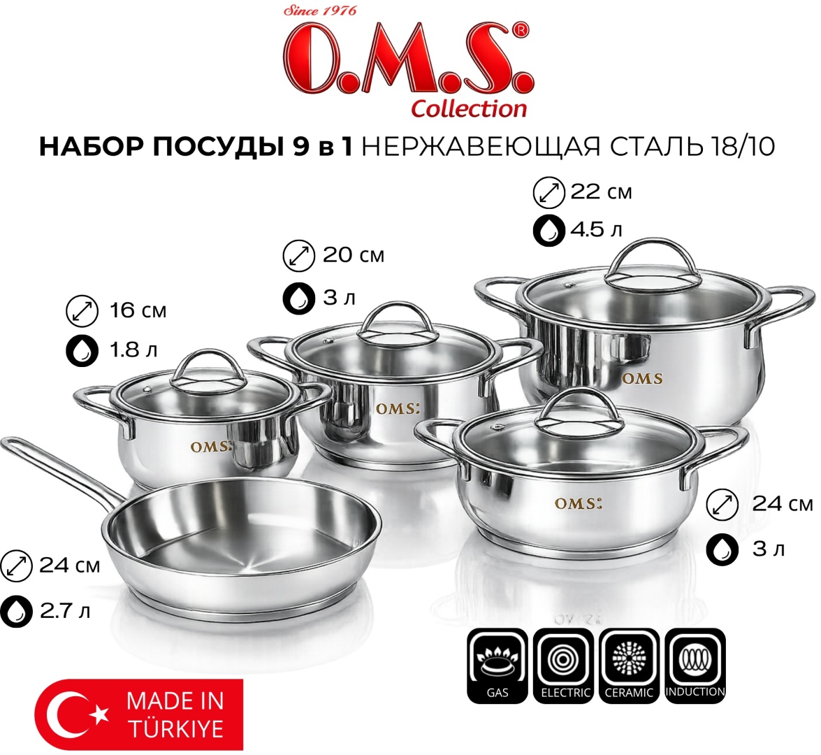 Смешанный набор O.M.S. Collection YUMMY 9 в 1