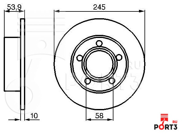 Диски PATRON задние PBD4038