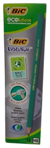 Карандаш Bic EVOLUTION 650 HB, HB, 12 шт