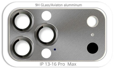 Стекло ОЕМ для Apple iPhone 15 Pro Max серебристый