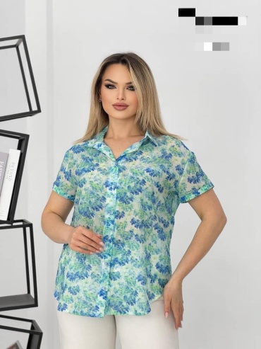 Рубашка Alona белый, голубой