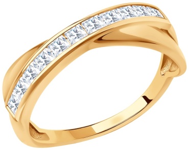 SOKOLOV SET-NZRRV9 вес 4.36 г золото, фианит Swarovski, фианит
