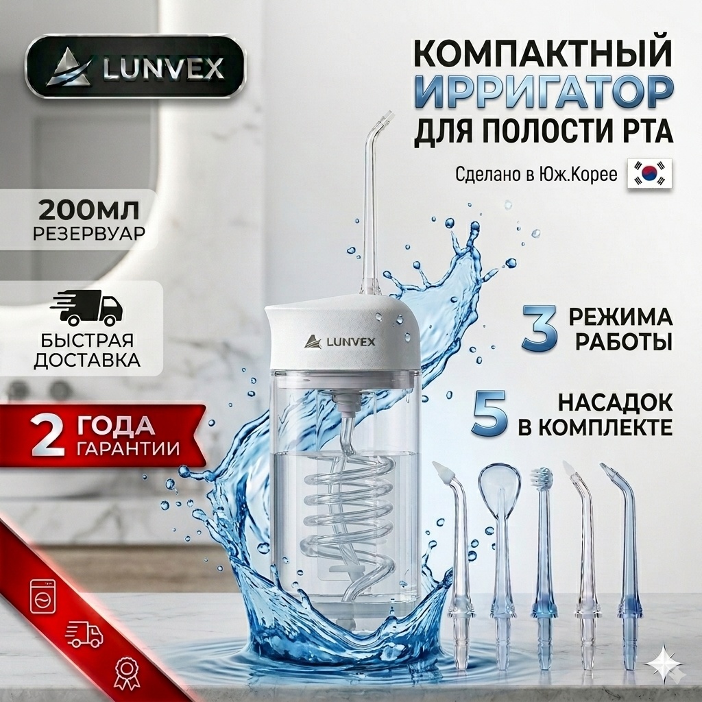 Ирригатор SK-CYQ-C импульсный, портативный