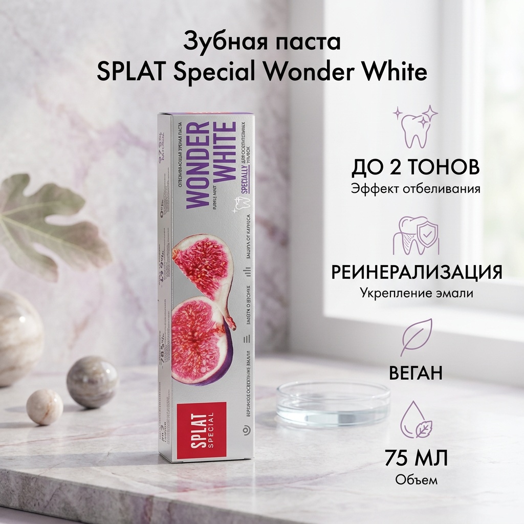 SPLAT зубная паста Wonder White 75 мл