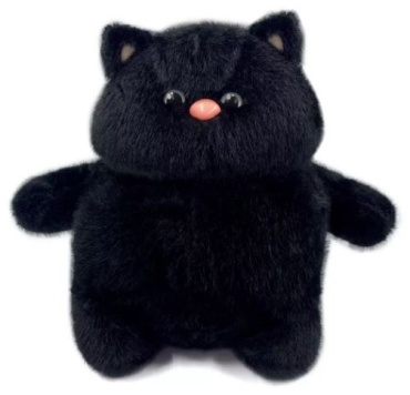 Мягкая игрушка Maxitoys Котик Черный, высота 25 см, черный