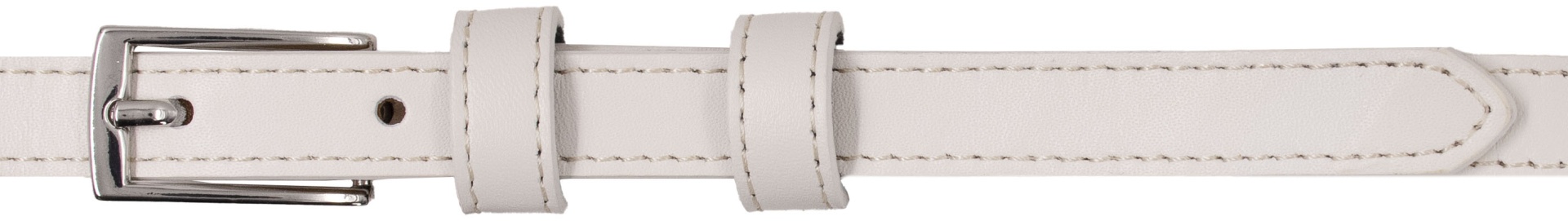 Ремень Rino натуральная кожа 130 см светло-бежевый