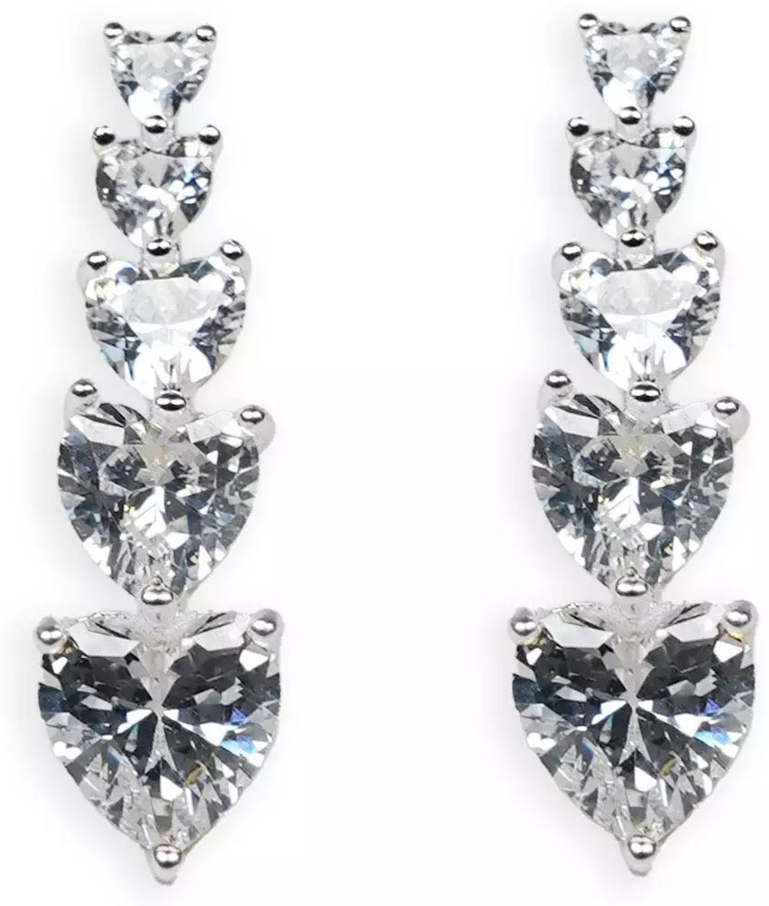 Серьги Rebecca ювелирный сплав, кристаллы Swarovski