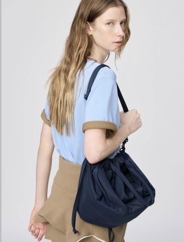 Сумка кисет Uniqlo полиэстер темно-синий