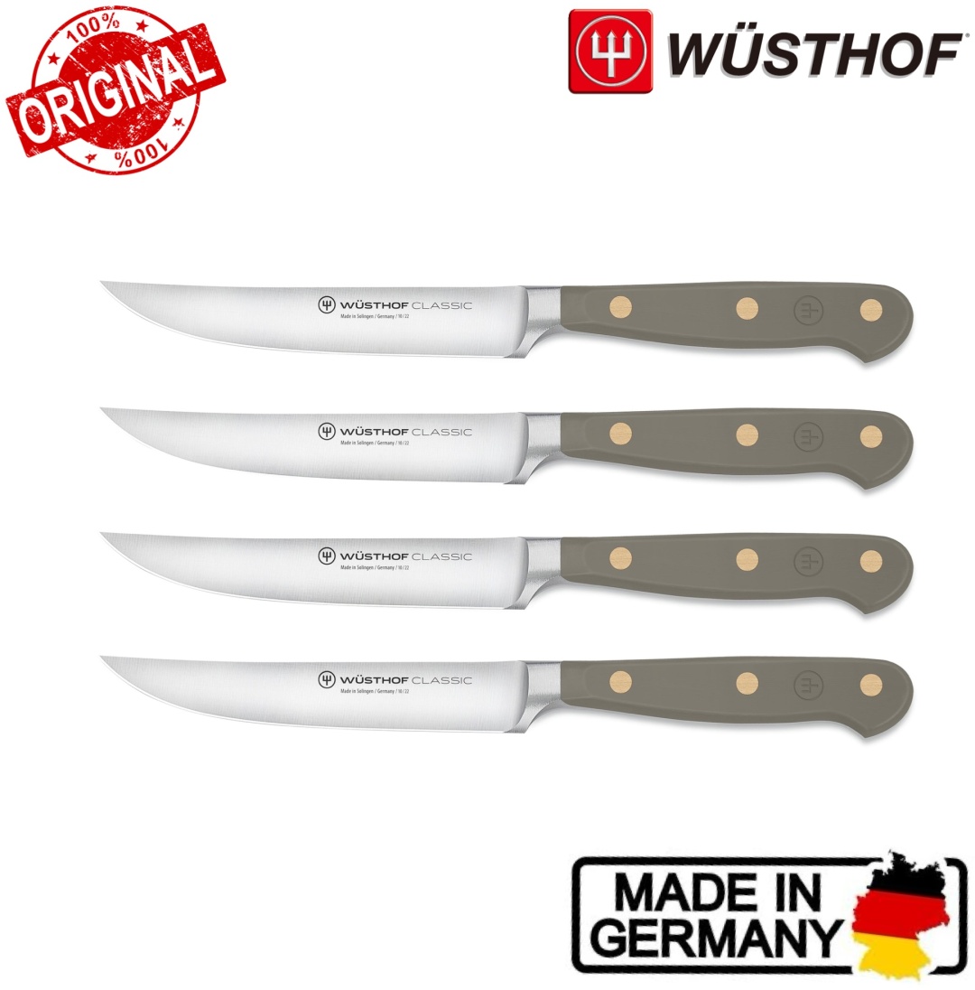 Набор ножей WUSTHOF Classic Steak, лезвие: углеродистая сталь 4 шт