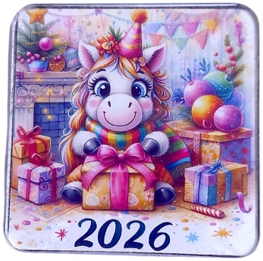 DIVAD магнит-сувенир Лошадь 2026 1 шт