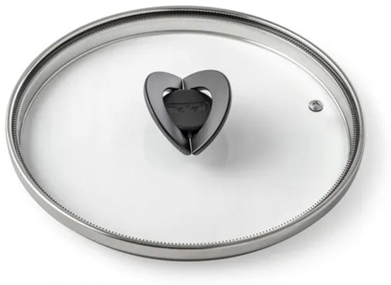 Крышка для кастрюли Tefal 28 см, нержавеющая сталь, пластик, стекло