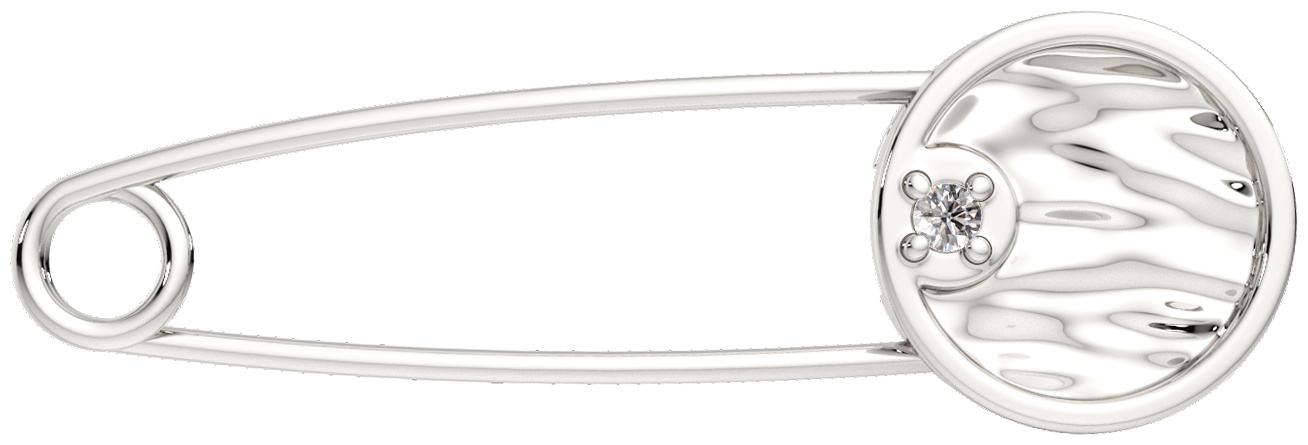 Булавка Lucente Silver ZO-0940026 вес 1.21 г серебро, фианит