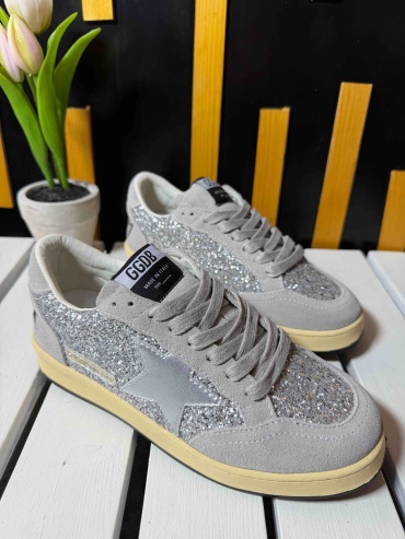 Кеды Golden Goose серебристый