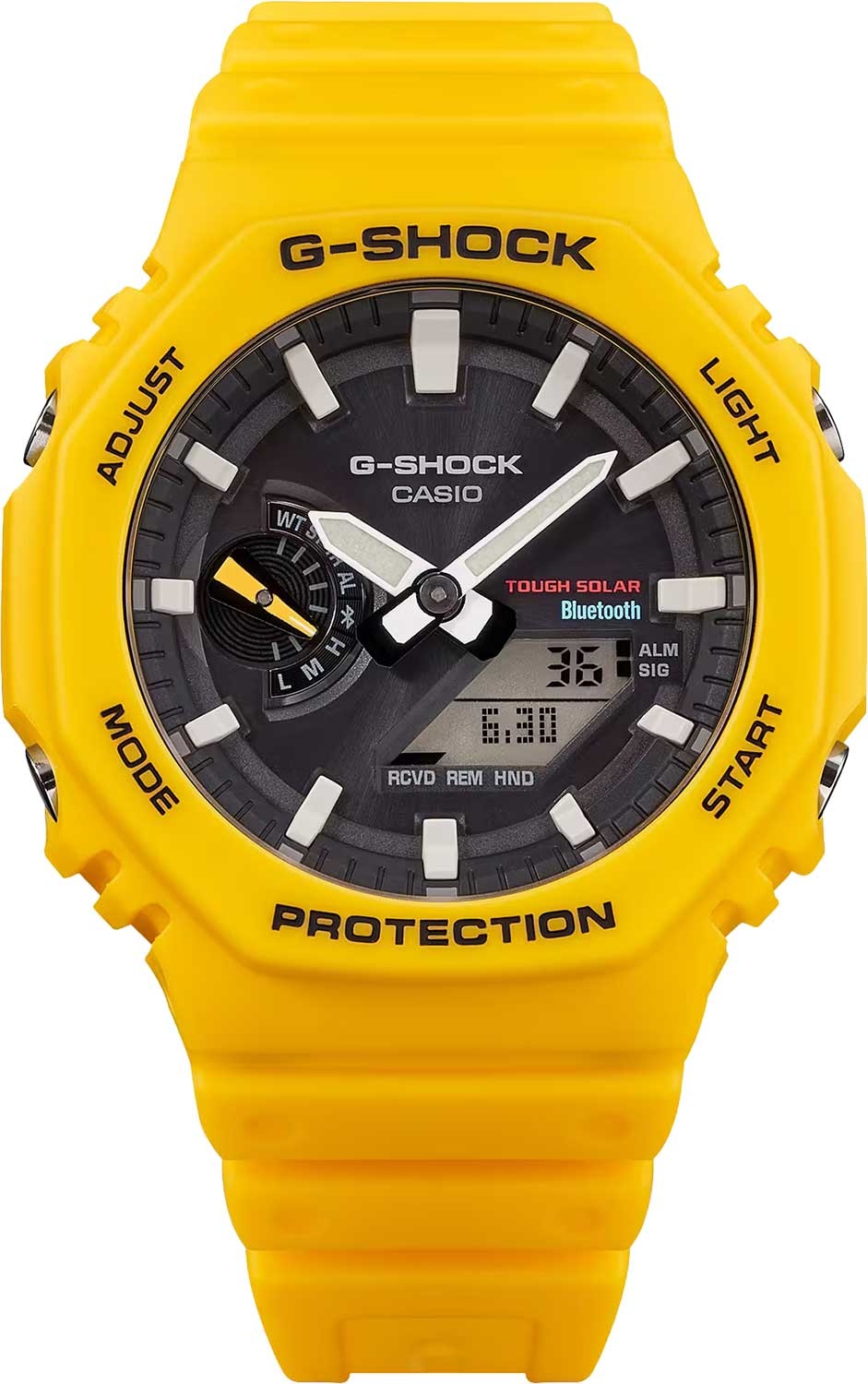 Кварцевые CASIO GA-B2100C-9ADR полимерный пластик, карбон