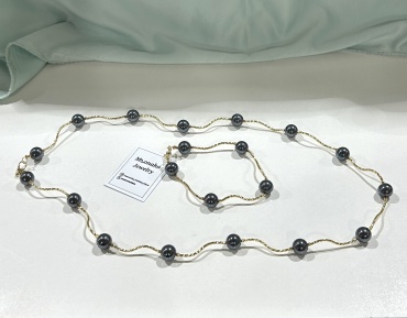 Moonako Jewelry Moonj вес 25 г сплав покрытый золотом 14К, жемчуг, культивированный жемчуг