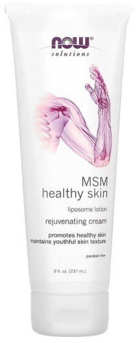 NOW Solutions, MSM Healthy Skin, липосомный лосьон с МСМ, 237 мл лосьон для тела 237 мл
