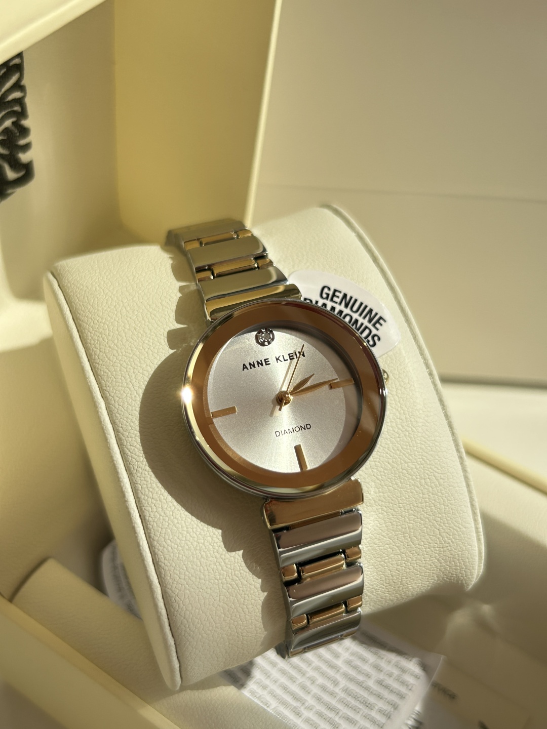 Кварцевые Anne Klein AK/2434CHGB нержавеющая сталь