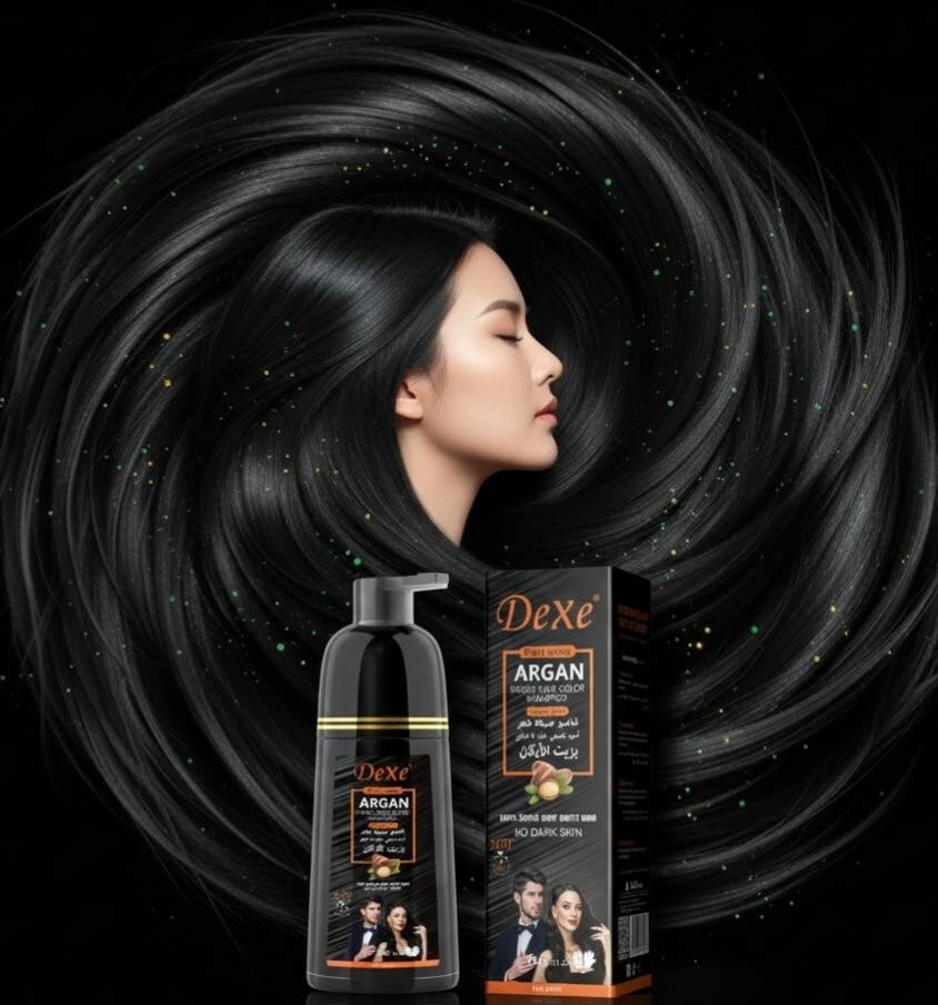 Dexe Argan Speedy Natural Black шампунь оттеночный 420 мл