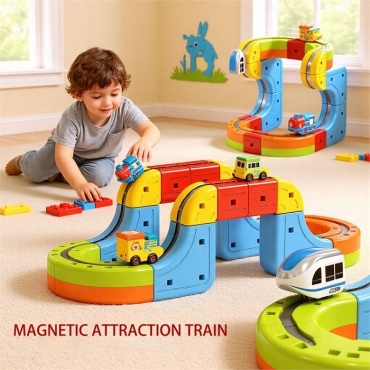 Конструктор Brain up toys магнитные треки 8858, деталей 20 шт