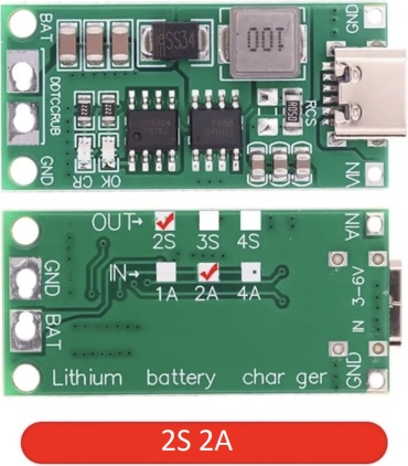 Модуль заряда аккумуляторов Arduino 2S2A