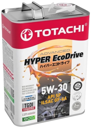Синтетическое Totachi Hyper Ecodrive 5W-30 4 л