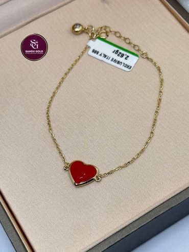 Sandu gold 56775544 длина 18 см, вес 2.62 г золото, плетение якорное