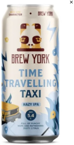 Brew York Time Travelling Taxi пиво крафтовое 5.4% 0.44 л
