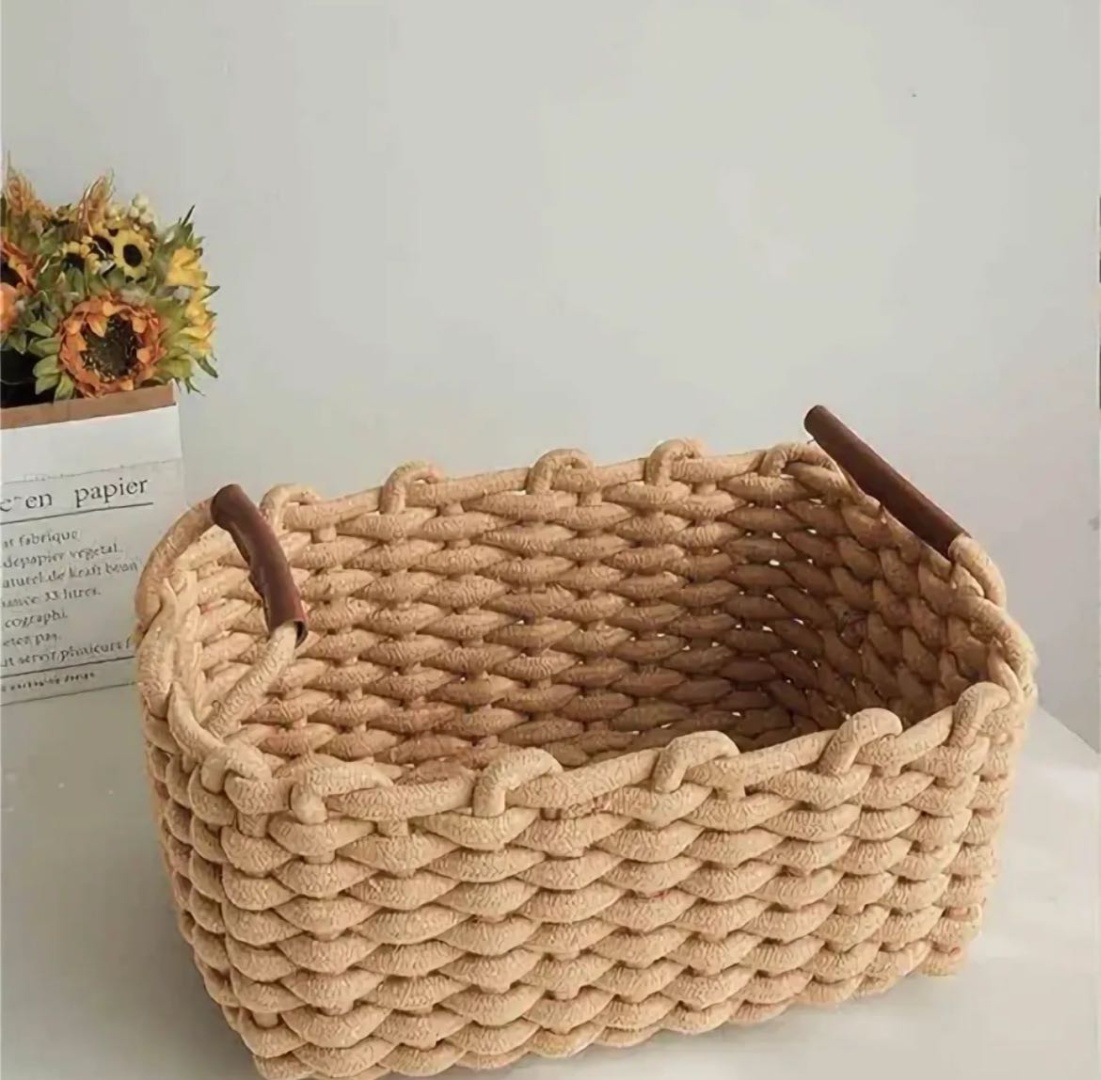 Корзина универсальная 30x21x16 см, текстиль