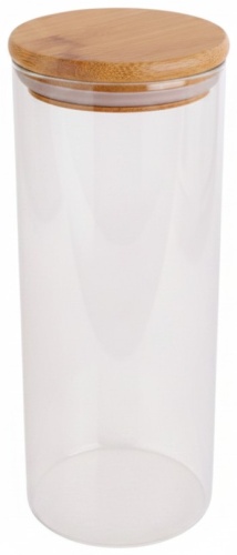 IVI банка 750ML, стекло, бамбук