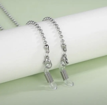 Шнурок для очков OK Style серебристый 80 см
