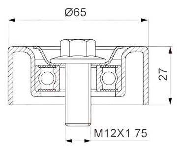 LYNXauto ролик натяжной PB5339