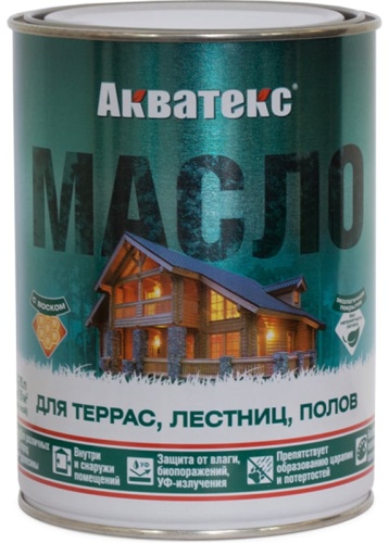АКВАТЕКС масло для террас, лестниц и полов 0.75 л, тон палисандр