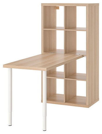 Стол компьютерный IKEA KALLAX / LINNMON, 139х77x147 см, коричневый
