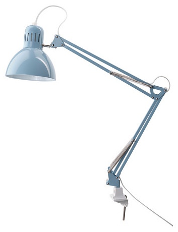 IKEA Настольная лампа IKEA TERTIAL голубая 220-240 В