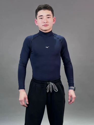 Рашгард Mizuno темно-синий