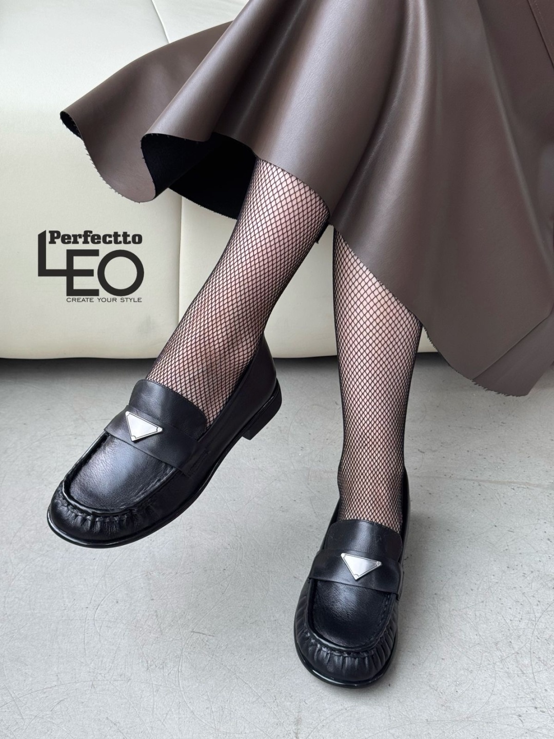 Лоферы LEO черный