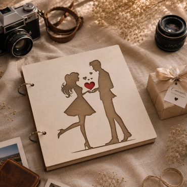 ANS craft фотокнига Our love book свадебный формат 20x25