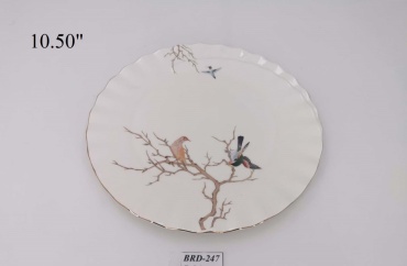 Набор тарелок Angela 26 см, 3 шт, фарфор