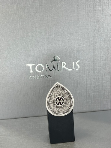 Кольцо TOMIRIS COLLECTION TMCR размер регулируемый медицинский сплав, пластик, серебристый