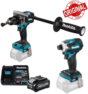 Наборы электроинструментов Makita HP001GZ+TD001GZ+BL4040+DC40RA 2 в 1