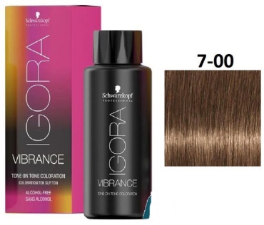 Schwarzkopf Professional Igora Vibrance 7-00 краситель средний блондин экстра Средне русый натуральный экстра крем-краска 60 мл