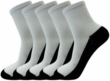 Носки MYSOX 5 пар черный, белый 41-46
