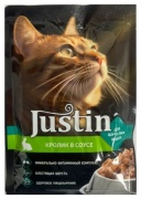 Justin Justin кусочки в соусе кролик 75 г 1 шт