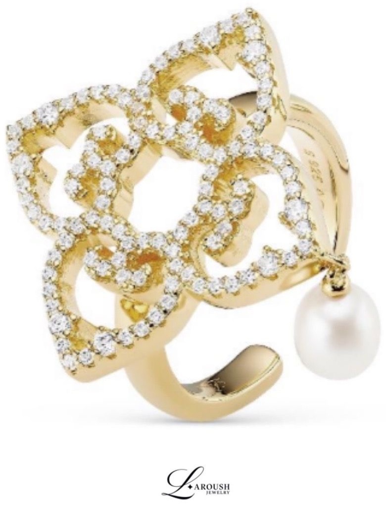 Laroush Jewelry FR01742SSPU000 размер регулируемый вес 6.47 г серебро, циркон